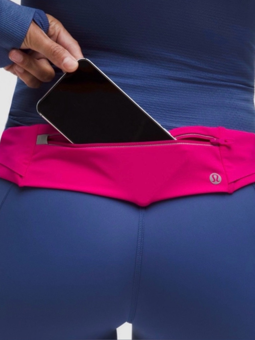 Lululemon fast and free run belt pink
